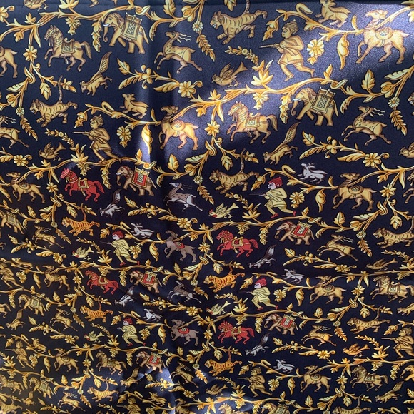 Hermès Scarf 35X35 Chasse en Inde - Picture 3 of 8